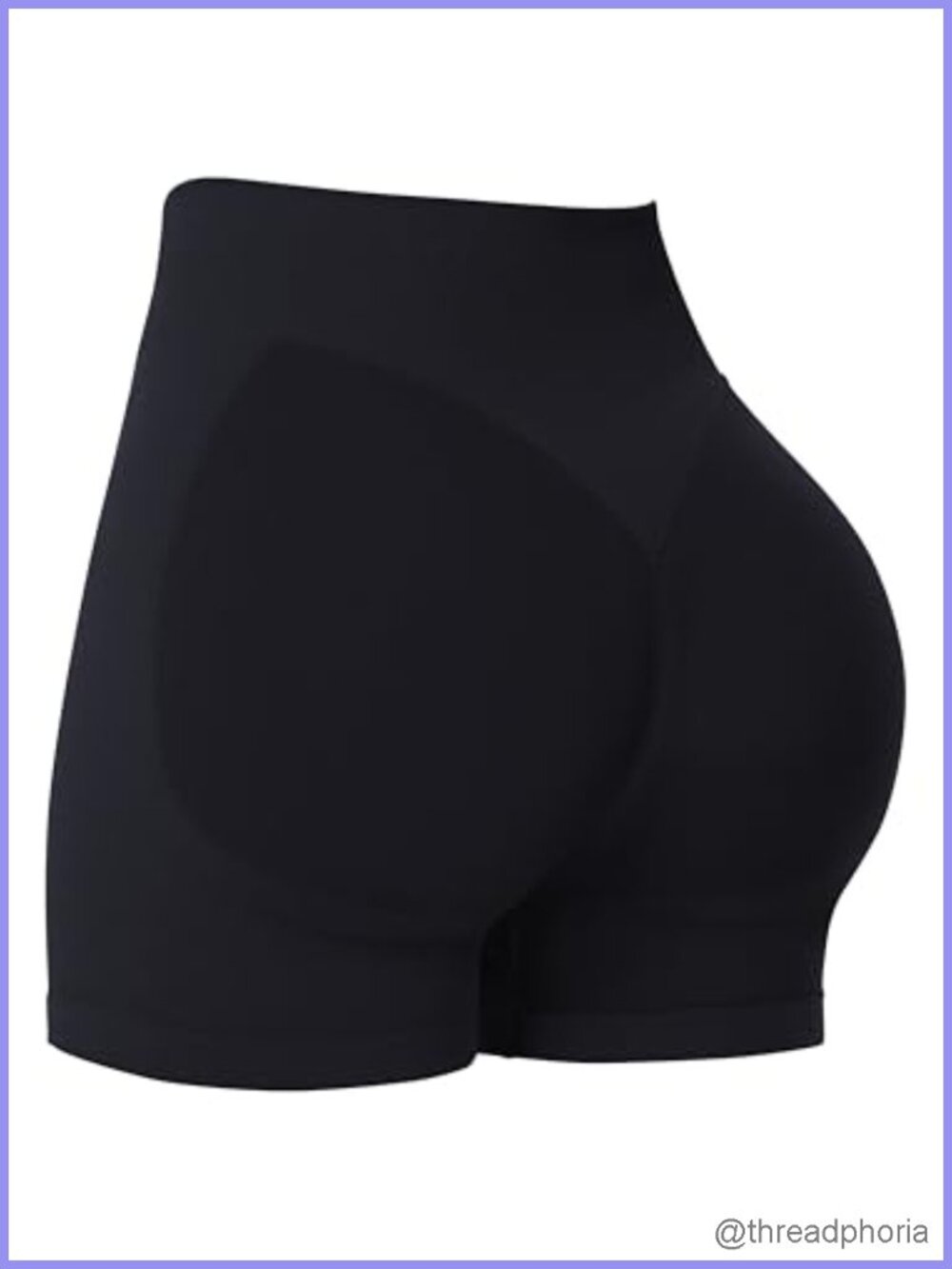 High Waist Scrunch Butt Biker Shorts No Front Seam Polyamide Spandex